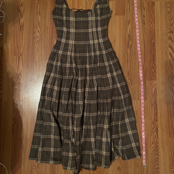 NEW Guizio Leila Tartan Dress Size Medium Multi (Brown) - SEALED PACKAGE - Picture 9 of 9